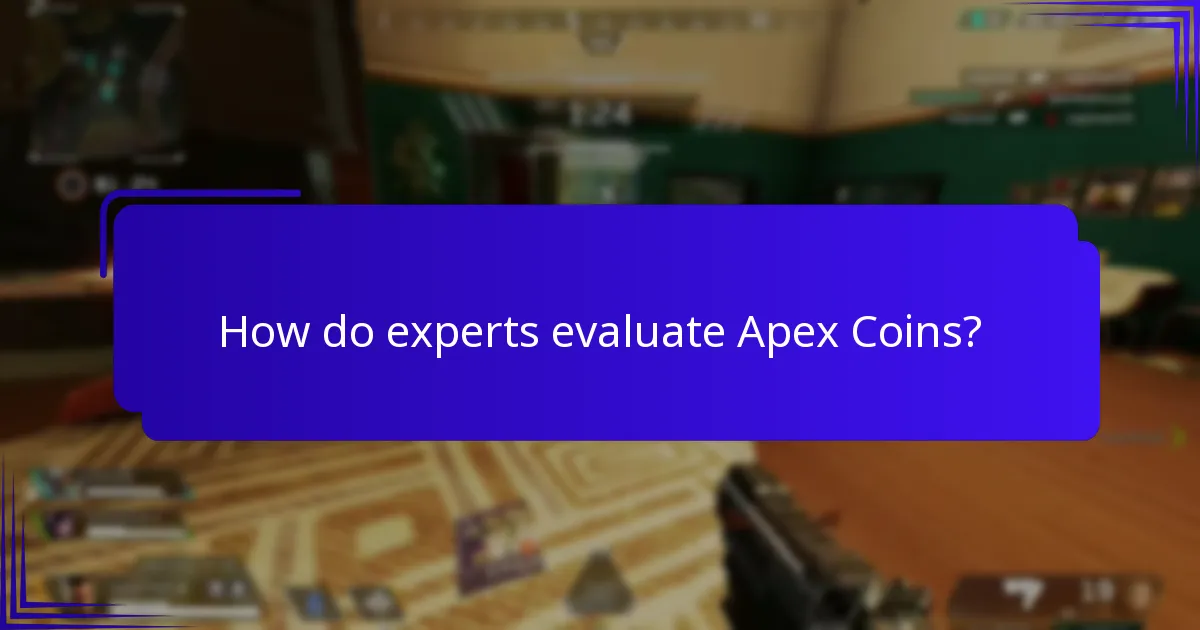 How do experts evaluate Apex Coins?
