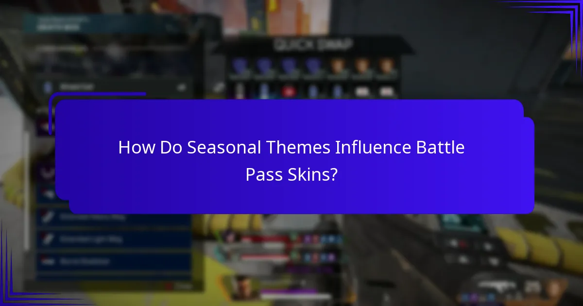 How Do Seasonal Themes Influence Battle Pass Skins?