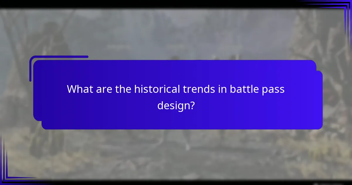 What are the historical trends in battle pass design?