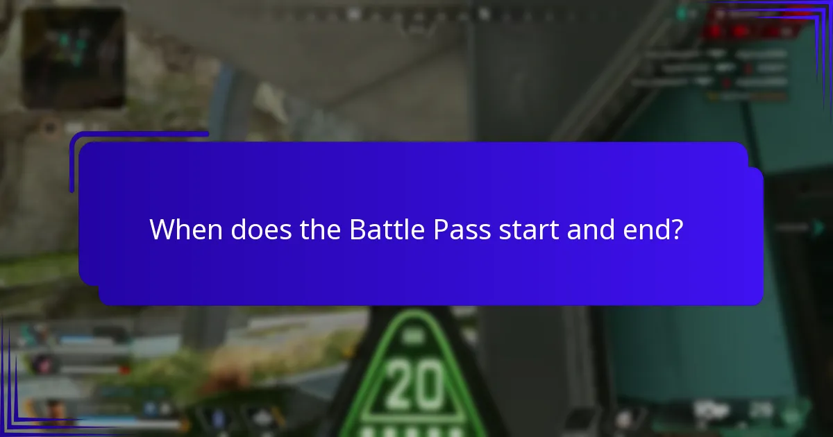 When does the Battle Pass start and end?
