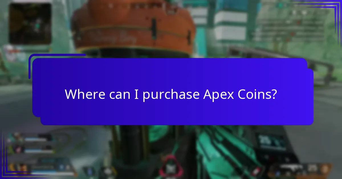 Where can I purchase Apex Coins?
