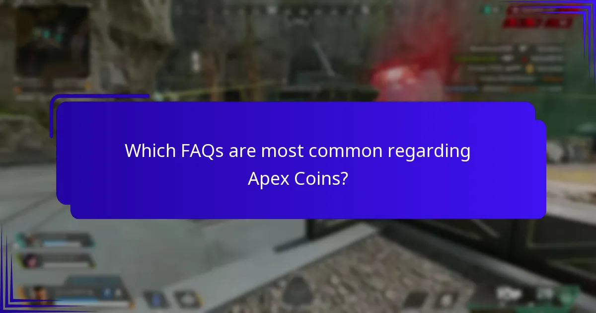 Which FAQs are most common regarding Apex Coins?